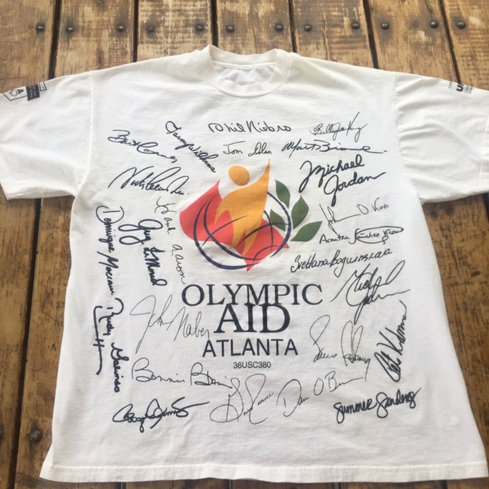 Vintage Olympic Aid Atlanta 1996 Tee/ L